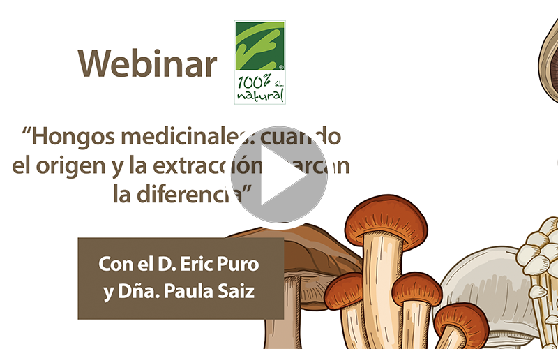Webinar “Cogumelos medicinais: quando a origem e a extração fazem a diferença” 