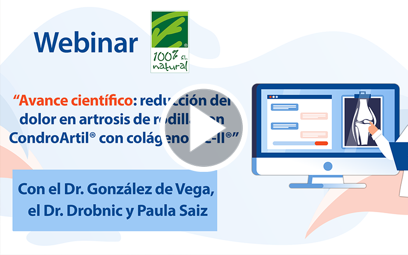 Webinar “Breakthrough científico: redução da dor na osteoartrite do joelho com ChondroArtil® com colagénio UC-II®”
